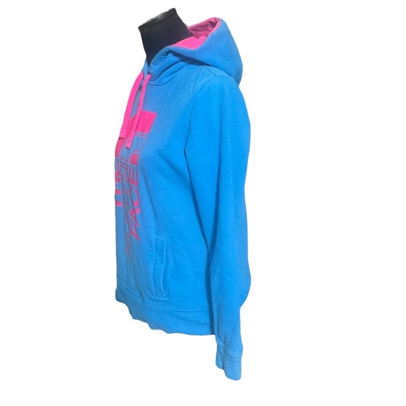 The North Face, Medium, Blue/Pink, Pullover Hoodie. @36 - Picture 8 of 10